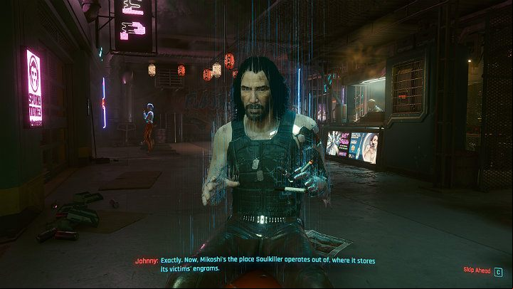 Enter the elevator and go to the first floor - Cyberpunk 2077: Automatic Love walkthrough - Act 2 - Cyberpunk 2077 Guide