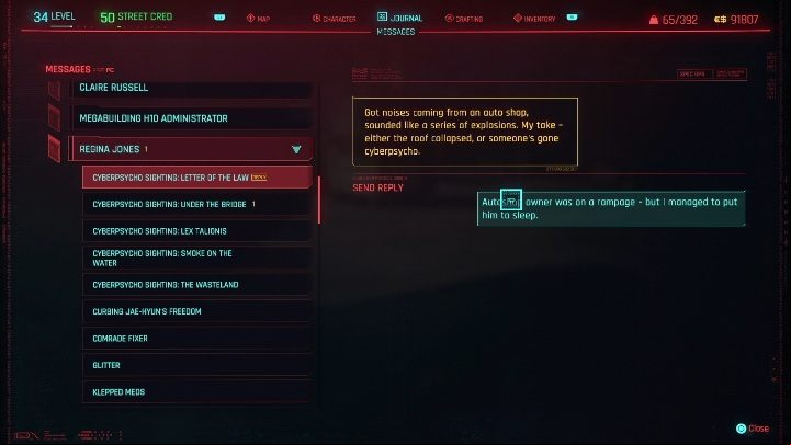 To complete the task you must enter - Cyberpunk 2077: Letter of the Law - cyberpsycho sighting walkthrough - Cyberpsycho Sighting - mini-bosses - Cyberpunk 2077 Guide
