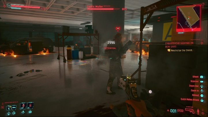 How to start: Complete The Rescue and find your opponent on the map - Cyberpunk 2077: On Deaf Ears - cyberpsycho sighting walkthrough - Cyberpsycho Sighting - mini-bosses - Cyberpunk 2077 Guide