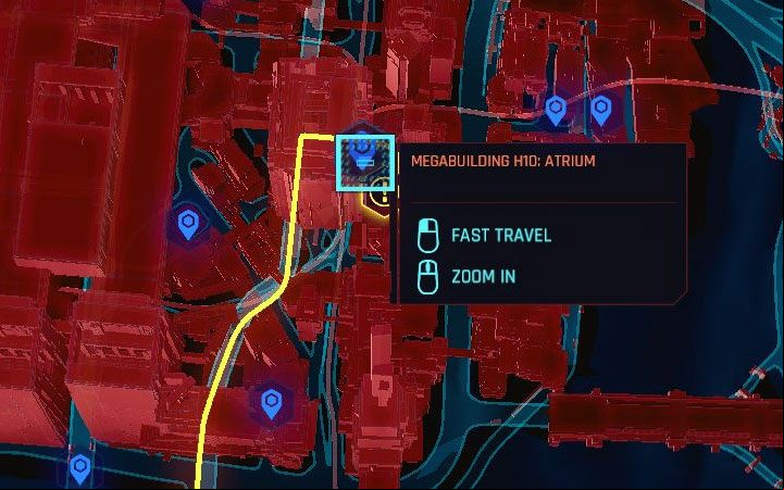 The destination can only be one of the other discovered Fast Travel Points - Cyberpunk 2077: How to use fast travel? - Exploration - Cyberpunk 2077 Guide
