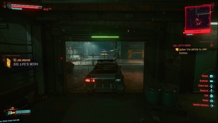 To get to the car you first have to find the computer and install the appropriate software onto it - Cyberpunk 2077: Search & Recover, Heywood - Gigs, walkthrough, map - Heywood - Cyberpunk 2077 Guide