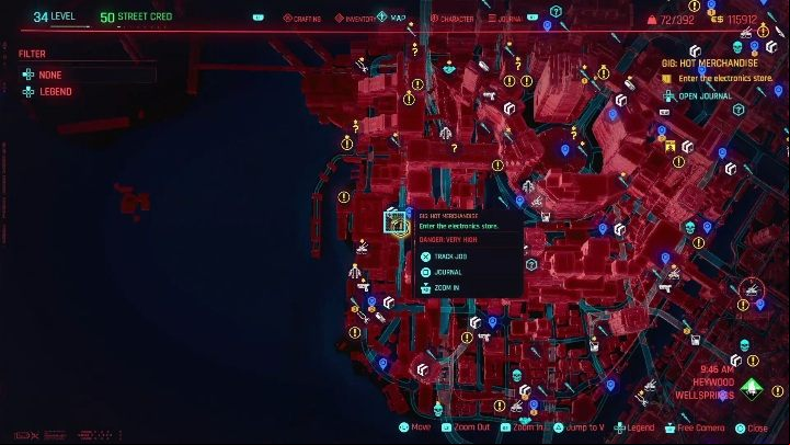Location: Western Heywood, Wellsprings - Cyberpunk 2077: SOS: Merc Needed, Heywood - Gigs, walkthrough, map - Heywood - Cyberpunk 2077 Guide