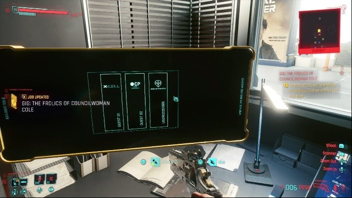 Walkthrough your task is to get to the computer located in Gold Beach Street - Cyberpunk 2077: Thievery, City Center - Gigs, walkthrough, map - City Center - Cyberpunk 2077 Guide