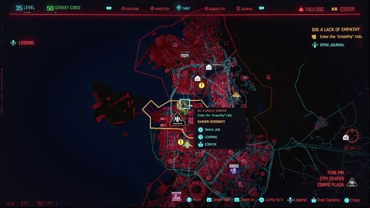 1 - Cyberpunk 2077: Agent Saboteur, City Center - Gigs, walkthrough, map - City Center - Cyberpunk 2077 Guide