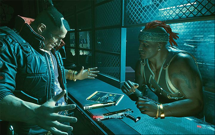 Regardless of the chosen origin, after completing the prologue, you will watch a cut-scene showing how the relationship between Jackie and V has developed over the next few months - Cyberpunk 2077: Jackie Welles - companion - Companions - Cyberpunk 2077 Guide