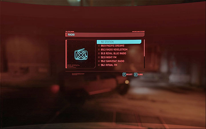 You can listen to the radio in Cyberpunk 2077 while driving vehicles, motorcycles included - Cyberpunk 2077: Radio stations - how to switch? - Appendix - Cyberpunk 2077 Guide