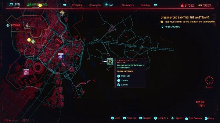 1 - Cyberpunk 2077: The Wasteland - cyberpsycho sighting walkthrough - Cyberpsycho Sighting - mini-bosses - Cyberpunk 2077 Guide