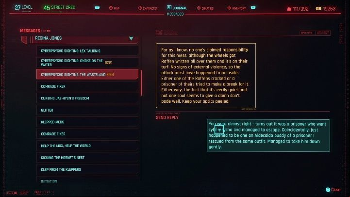 To complete the task you must enter - Cyberpunk 2077: The Wasteland - cyberpsycho sighting walkthrough - Cyberpsycho Sighting - mini-bosses - Cyberpunk 2077 Guide