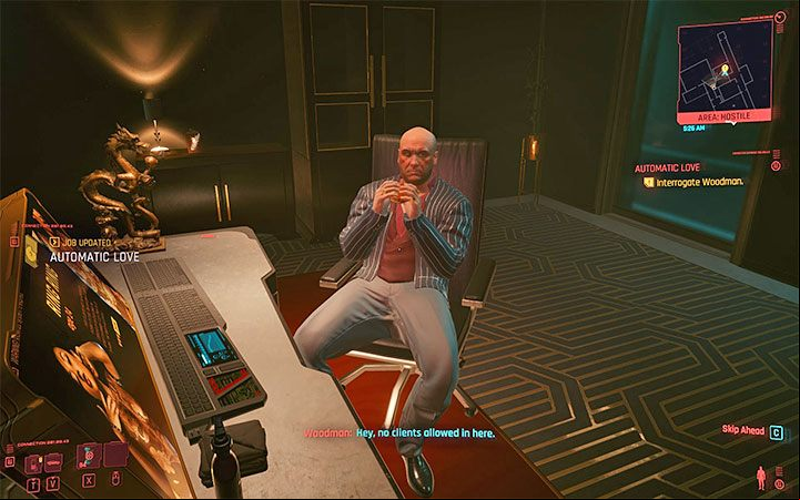 Woodman - Oswald Forrest is the head of Clouds, which specializes in renting the so-called Dolls - Cyberpunk 2077: How to beat Woodman? - Bosses - Cyberpunk 2077 Guide