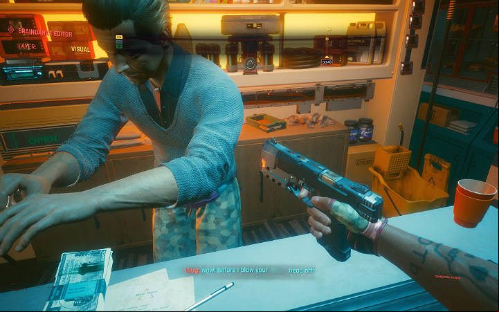 During playback of a Braindance recording, the player can manipulate memories in many ways - Cyberpunk 2077: Braindance Guide - Basics - Cyberpunk 2077 Guide