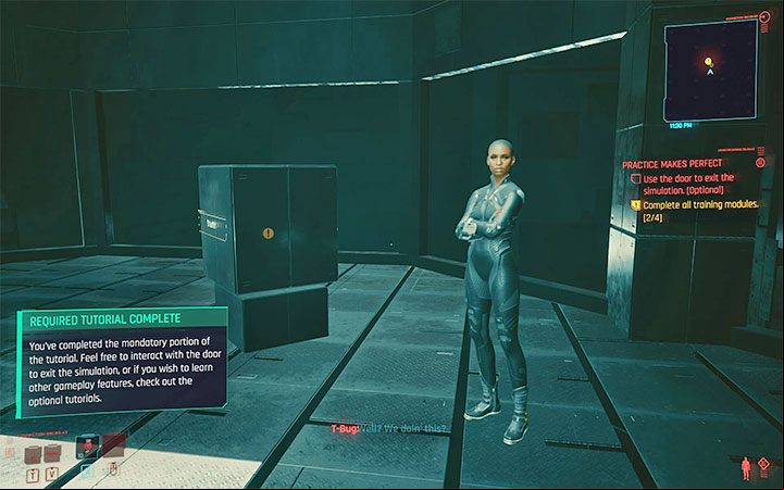 Shortly after completing the prologue for your chosen origin, you will have to complete a tutorial explaining the basic gameplay mechanics - Cyberpunk 2077: Tips and tricks - Basics - Cyberpunk 2077 Guide