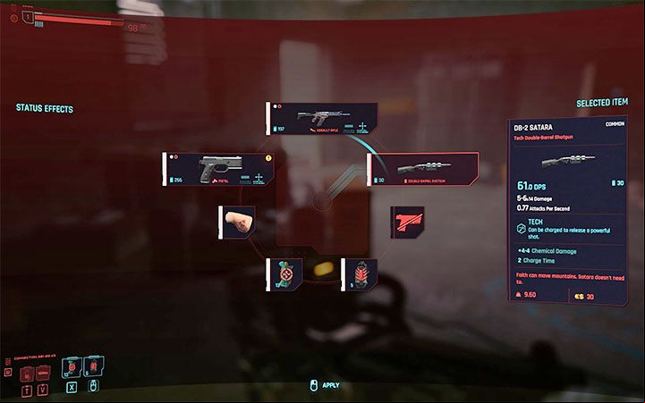 Cyberpunk 2077 has the option to place three different weapons in the inventory slots – all three slots are available from the very beginning - Cyberpunk 2077: Tips and tricks - Basics - Cyberpunk 2077 Guide