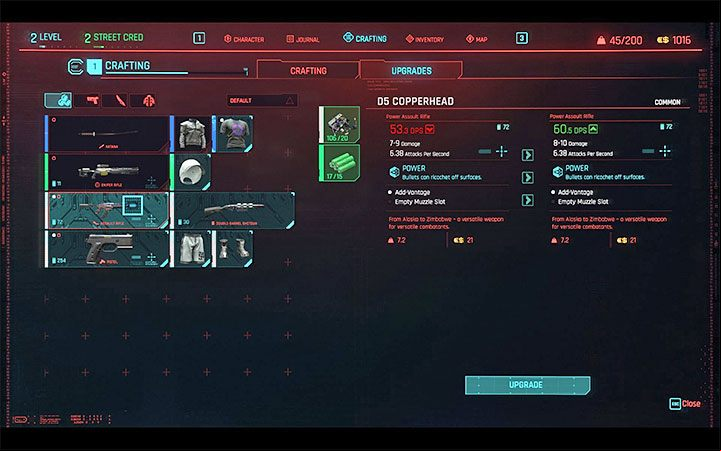 As you go through the Cyberpunk 2077's campaign, you will switch your equipment to better items on a regular basis - Cyberpunk 2077: Tips and tricks - Basics - Cyberpunk 2077 Guide