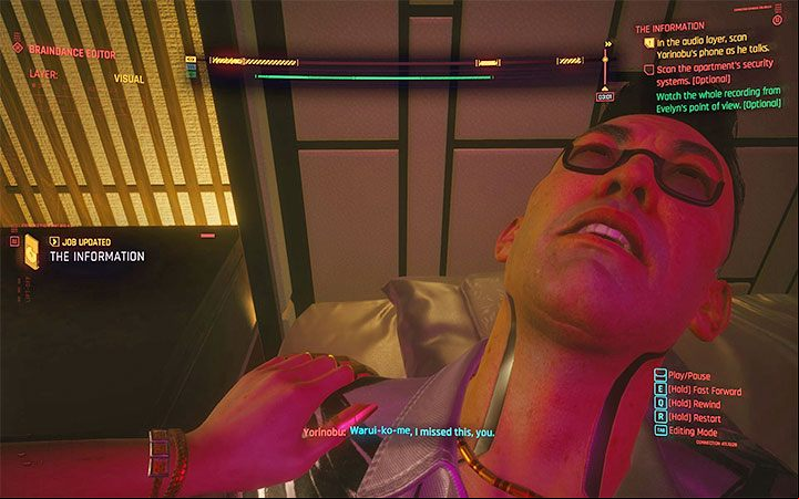 The main goal is to find a place to store the Relic, although you can also complete two optional objectives - Cyberpunk 2077: Where is the relic second Braindance? - Puzzle solutions - Cyberpunk 2077 Guide