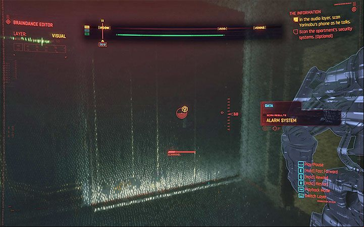 Resume the recording, but stop it again after a while - Cyberpunk 2077: Where is the relic second Braindance? - Puzzle solutions - Cyberpunk 2077 Guide
