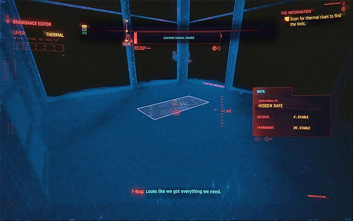 At the very end, go back to around 0:39 - Cyberpunk 2077: Where is the relic second Braindance? - Puzzle solutions - Cyberpunk 2077 Guide