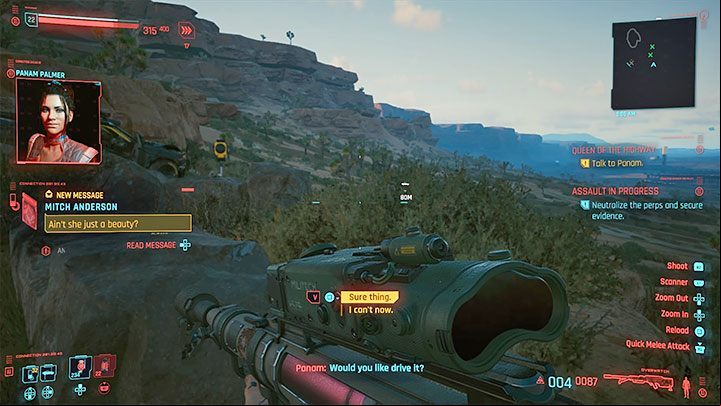 How to start the quest: You have to finish Panam's second side job - With a Little Help from My Friends - Cyberpunk 2077: Queen of the Highway (Panam) - a guide, walkthrough - Storyline quests - Cyberpunk 2077 Guide