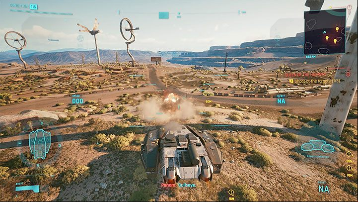 Talk to Panam and then connect to the tank systems to take control - Cyberpunk 2077: Queen of the Highway (Panam) - a guide, walkthrough - Storyline quests - Cyberpunk 2077 Guide