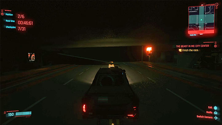 You may experience bugs and technical problems while racing if you are playing on the PS4 / Xbox One or a weaker PC - Cyberpunk 2077: The Beast In Me walkthrough - Exploration - Cyberpunk 2077 Guide