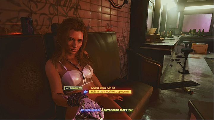 Alt Cunningham in her physical form appears in 2013 Night City - Cyberpunk 2077: Alt Cunningham - romance/sex - Romances - Cyberpunk 2077 Guide