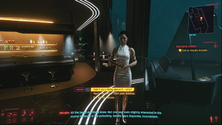When you arrive at the building, enter the elevator (POINT OF NO RETURN) and select the 13th floor - Cyberpunk 2077: Nocturne OP55N1 walkthrough - Act 3 - Cyberpunk 2077 Guide