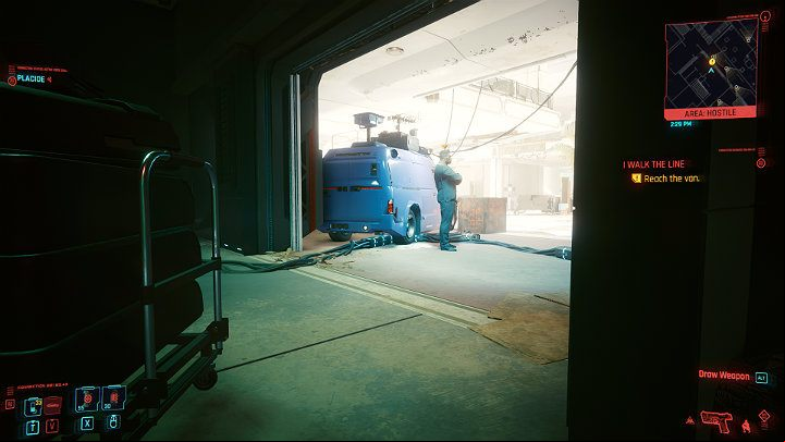 Get your opponent from the side, eliminate him and hide his body in the previous room - Cyberpunk 2077: I Walk the Line walkthrough - Act 2 - Cyberpunk 2077 Guide
