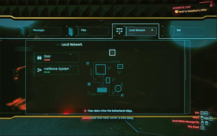 Another way is to open doors from the local network - Cyberpunk 2077: How to open closed door? - Exploration - Cyberpunk 2077 Guide