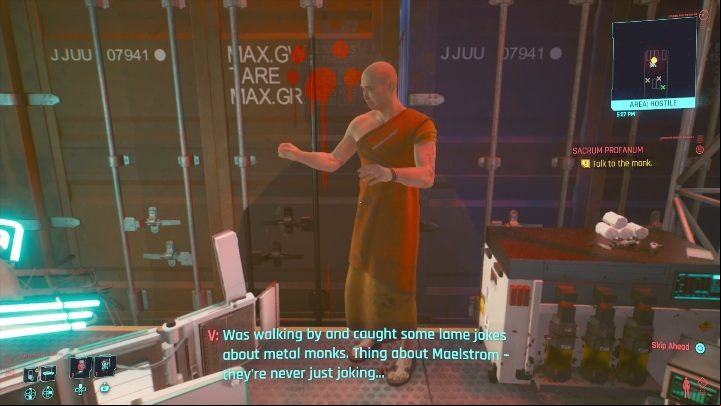 You can freely choose the way you get the job done - Cyberpunk 2077: Sacrum Profanum walkthrough - Exploration - Cyberpunk 2077 Guide