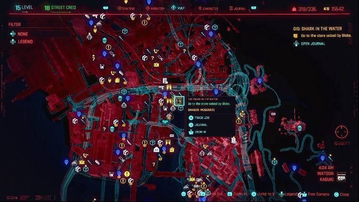 Location: eastern part of Watson, Kabuki - Cyberpunk 2077: Gun for Hire, Watson - gigs walkthrough, list - Watson - Cyberpunk 2077 Guide