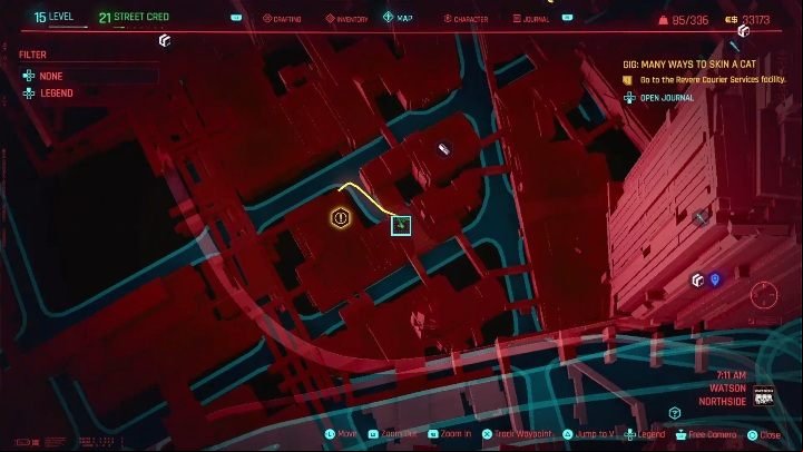 Location: central part of Watson, Northside - Cyberpunk 2077: Thievery, Watson - gigs walkthrough, list - Watson - Cyberpunk 2077 Guide
