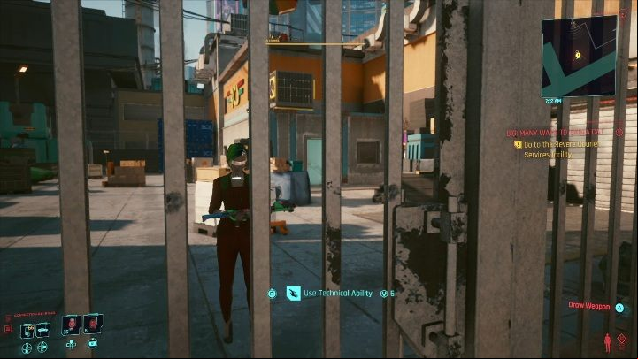 Walkthrough: your task is to get to the building from which you will get the necessary information first - Cyberpunk 2077: Thievery, Watson - gigs walkthrough, list - Watson - Cyberpunk 2077 Guide