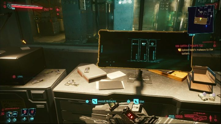 Walkthrough: your task is to get inside the building to the server room, which is located on the first floor, you can reach with the elevator - Cyberpunk 2077: Agent Saboteur, Watson - gigs walkthrough, list - Watson - Cyberpunk 2077 Guide