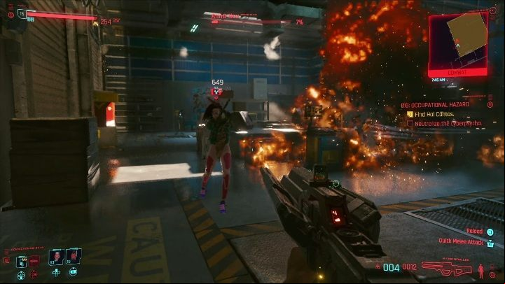 In the warehouse, you have to defeat a cyberpsycho (not related to the main quest line) - Cyberpunk 2077: SOS: Merc Needed, Watson - gigs walkthrough, list - Watson - Cyberpunk 2077 Guide