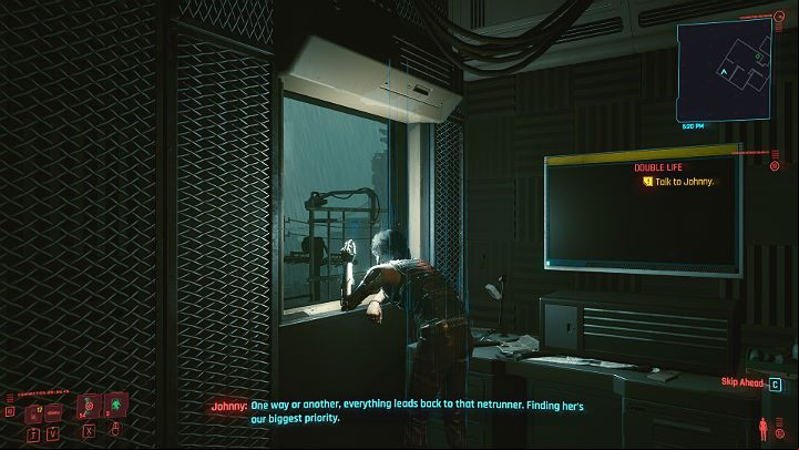 Talk to Johnny and try to figure out what these people might want from Alt - Cyberpunk 2077: Double Life walkthrough - Act 2 - Cyberpunk 2077 Guide