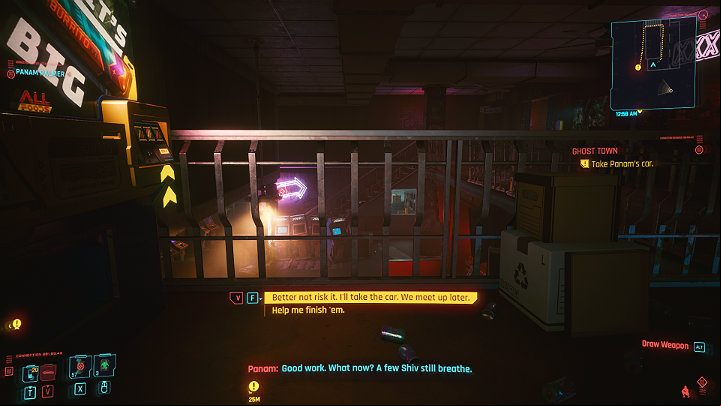 Now you can decide whether you take the car quietly and roll away from Rocky Ridge or finish off the other thugs - Cyberpunk 2077: Ghost Town walkthrough - Act 2 - Cyberpunk 2077 Guide