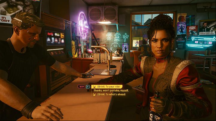 Once the goods have been delivered and accepted, meet with Panama in a nearby bar - Cyberpunk 2077: Ghost Town walkthrough - Act 2 - Cyberpunk 2077 Guide