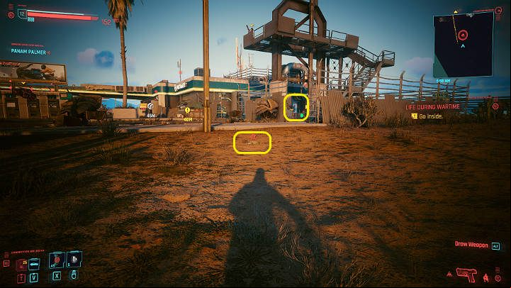The entrance can be forced, but this requires a certain amount of Body points - Cyberpunk 2077: Life During Wartime walkthrough - Act 2 - Cyberpunk 2077 Guide