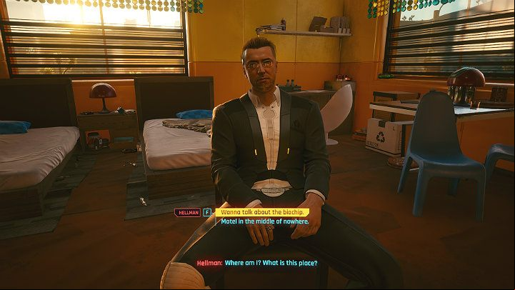 You can talk to Hellman as you wish - Cyberpunk 2077: Life During Wartime walkthrough - Act 2 - Cyberpunk 2077 Guide