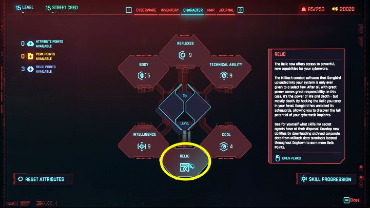 2 - Cyberpunk Phantom Liberty: Relic perk tree - New content - Cyberpunk 2077 Guide