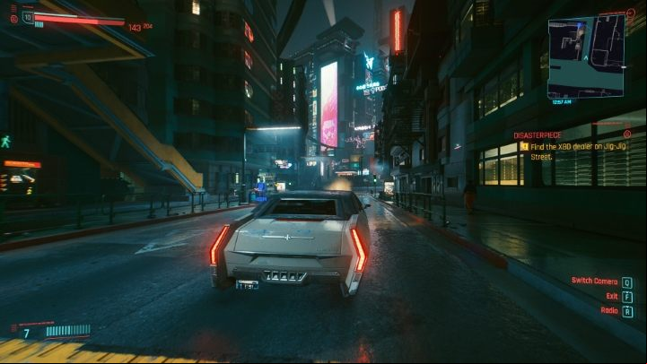 The map in Cyberpunk 2077 is quite large, but fortunately, you can travel through the city with motorcycles or cars - Cyberpunk 2077: Exploration - Basics - Cyberpunk 2077 Guide