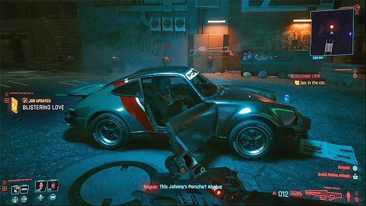 As part of the new job, Blistering Love, you have to call Rogue, tell her that Johnny wants to meet her and pick her up at the Afterlife club - Cyberpunk 2077: Rogue Amendiares - romance/sex - Romances - Cyberpunk 2077 Guide