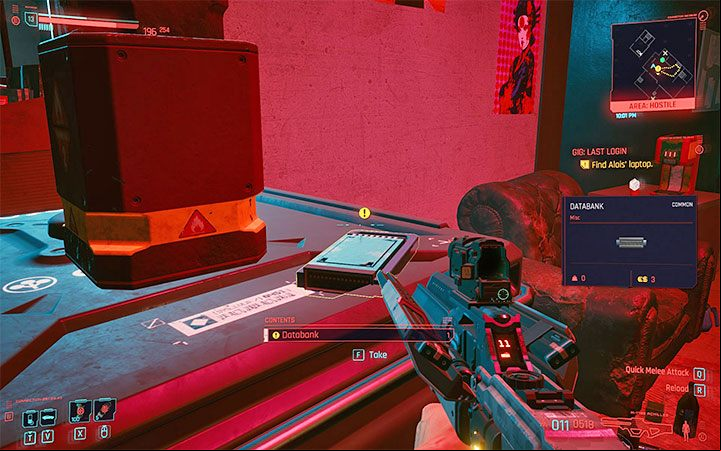 You have to investigate a small location occupied by enemies - Cyberpunk 2077: Full Disclosure - walkthrough - Exploration - Cyberpunk 2077 Guide