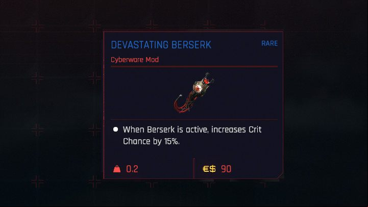 There are three options worth considering when you select your armor mods: Bully, Deadeye, and Fortune - Cyberpunk 2077: Samurai best build - Builds - Cyberpunk 2077 Guide