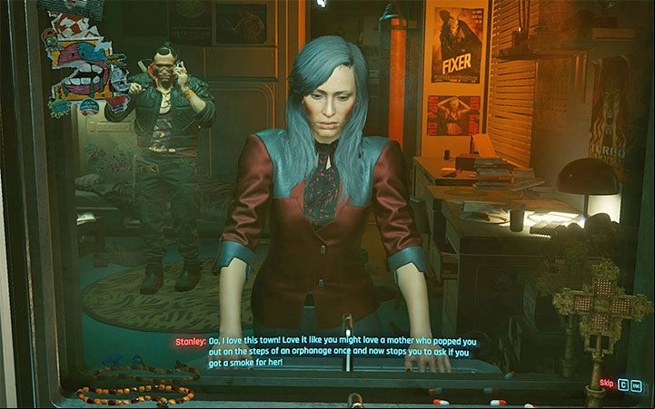 Another way to see your hero is to stand in front of a mirror - Cyberpunk 2077: TPP, looking at V - Appendix - Cyberpunk 2077 Guide