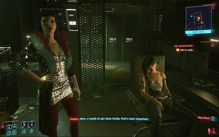 At first, Judy will stay n the basement of Lizzie's Bar, located in the Kabuki district in Watson - Cyberpunk 2077: Judy Alvarez - companion - Companions - Cyberpunk 2077 Guide