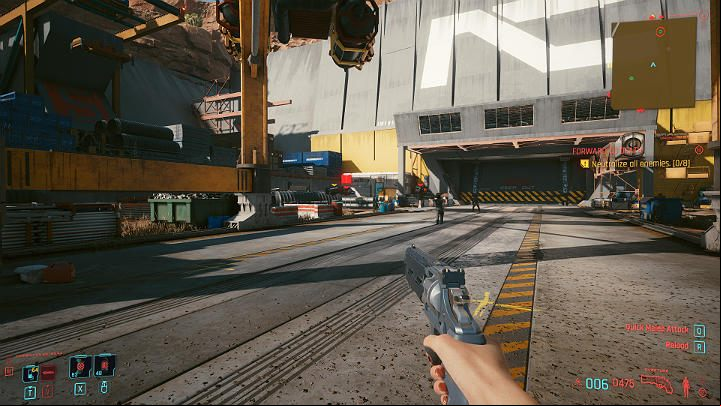 After the entrance gate has been breached, the Basilisk will get damaged once again - Cyberpunk 2077: Forward to Death - walkthrough - Act 3 - Cyberpunk 2077 Guide
