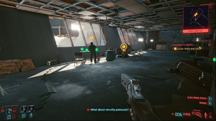 Take Mitch and Carol to the service station on the upper floor - Cyberpunk 2077: Forward to Death - walkthrough - Act 3 - Cyberpunk 2077 Guide