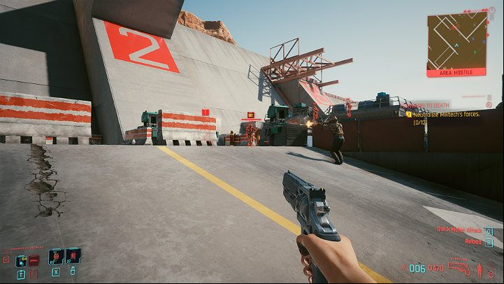 After a while, more opponents will appear on the construction site - Cyberpunk 2077: Forward to Death - walkthrough - Act 3 - Cyberpunk 2077 Guide