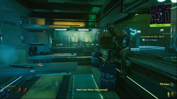 After some time you will wake up in the back of the Afterlife club - Cyberpunk 2077: For Whom the Bell Tolls - walkthrough - Act 3 - Cyberpunk 2077 Guide
