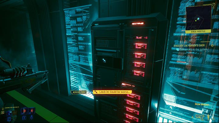 Go into the server room and connect Alt Cunningham to the system - Cyberpunk 2077: Knockin on Heavens Door - walkthrough - Act 3 - Cyberpunk 2077 Guide